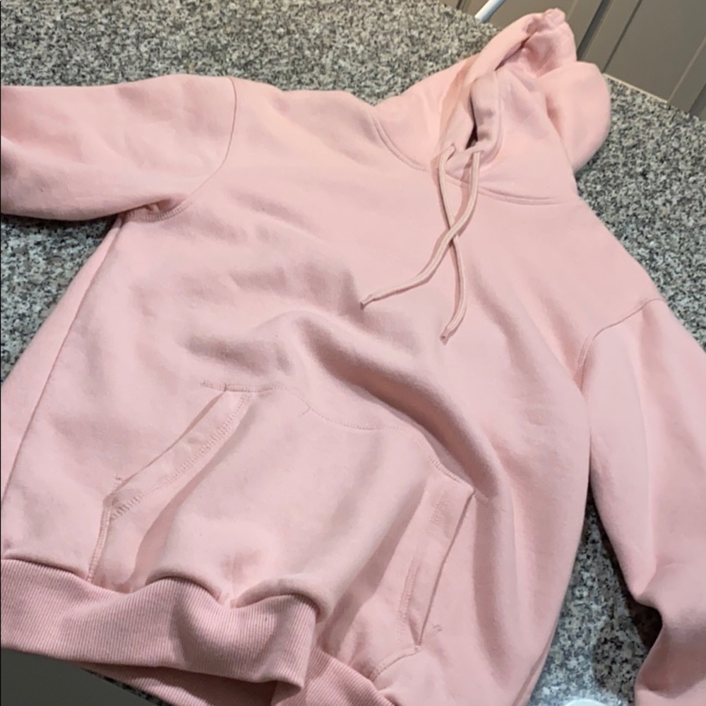A pink pull over jacket